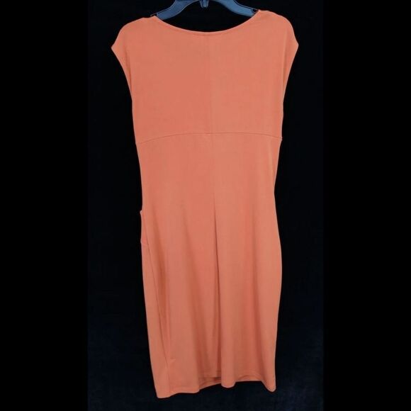 MICHAEL KORS ORANGE SLEEVELESS SIZE XS WOMENS DRESS COWL NECKLINE
ARMPIT TO ARM - Picture 5 of 7